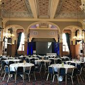 The Ballroom setup in Cabaret style - Holiday Inn Royal Victoria Sheffield