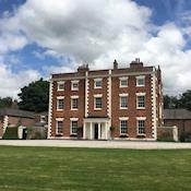 Front of house from driveway - Trafford Hall