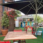Burger Shack Terrace - The Alexander Pope Hotel